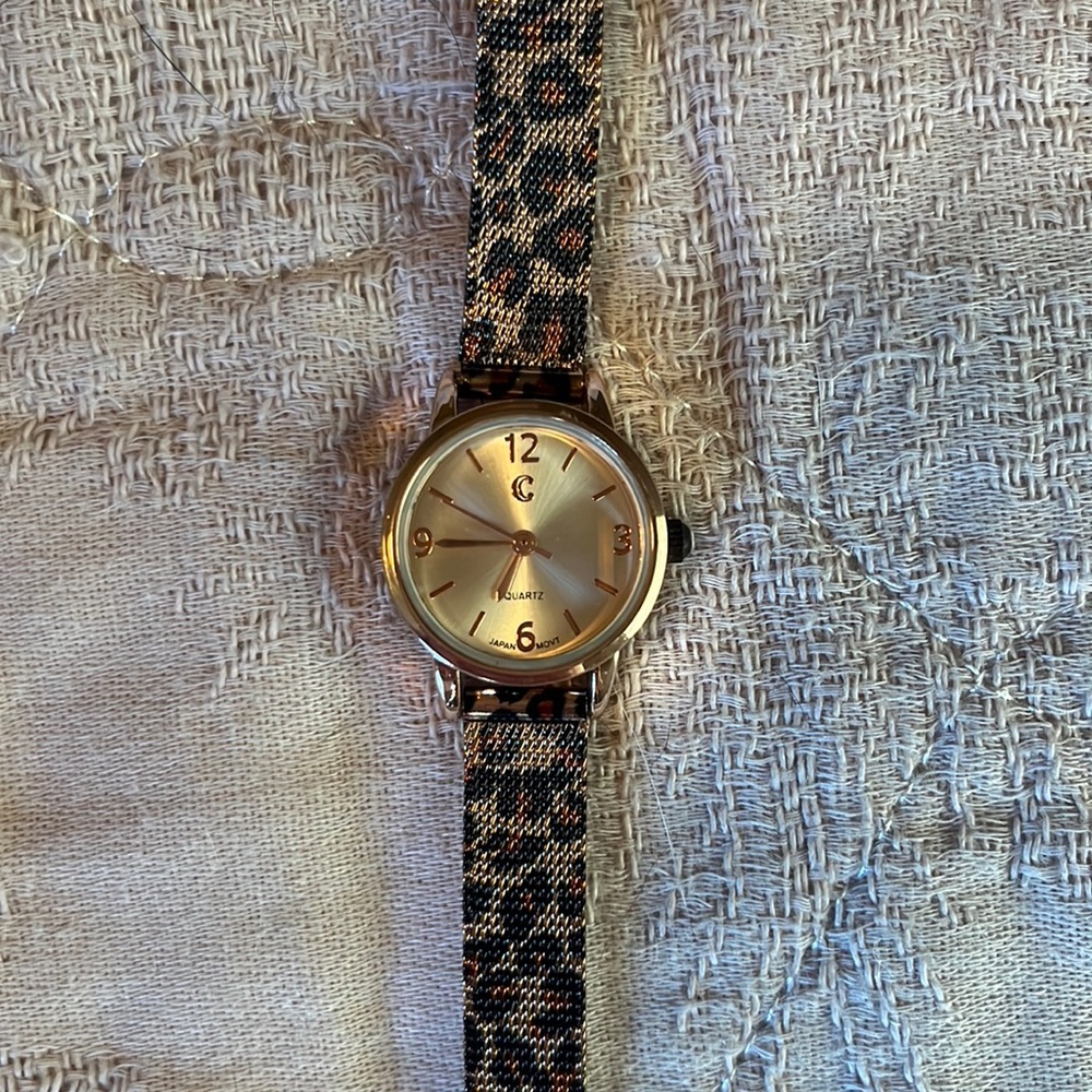 Cheetah print watch